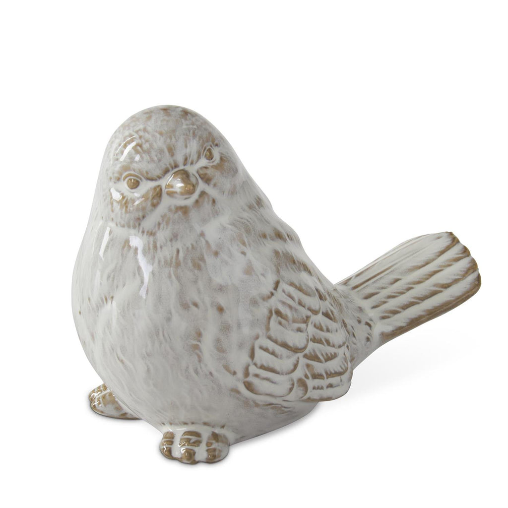 Taupe Ceramic Bird Sitters