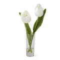 8.5" White Tulip in Vase