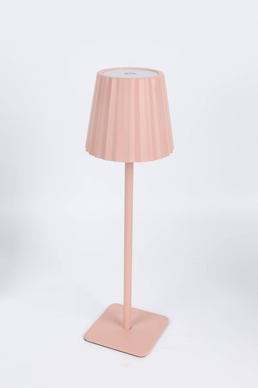 Fluted LED Touch Lamp – Dimmable, USB-C Rechargeable