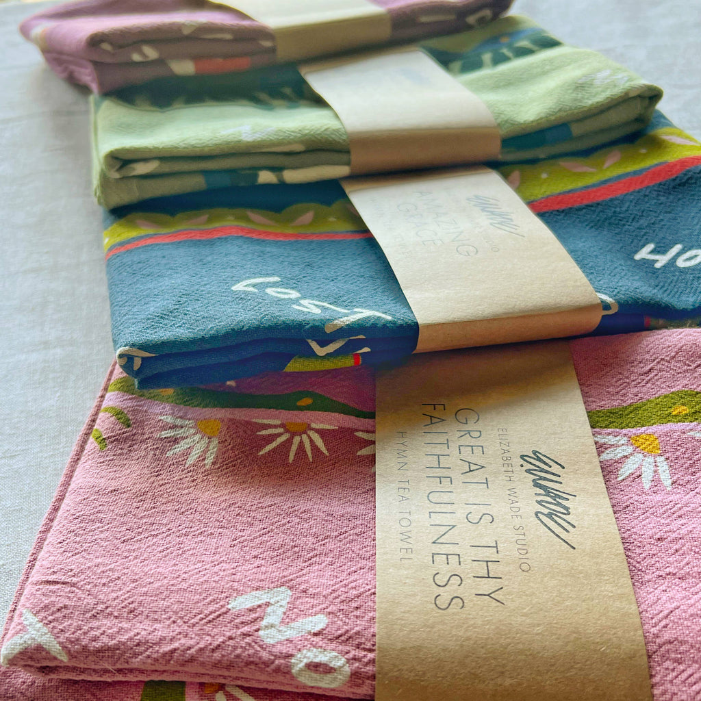 How Great Thou Art Hymn Tea Towel