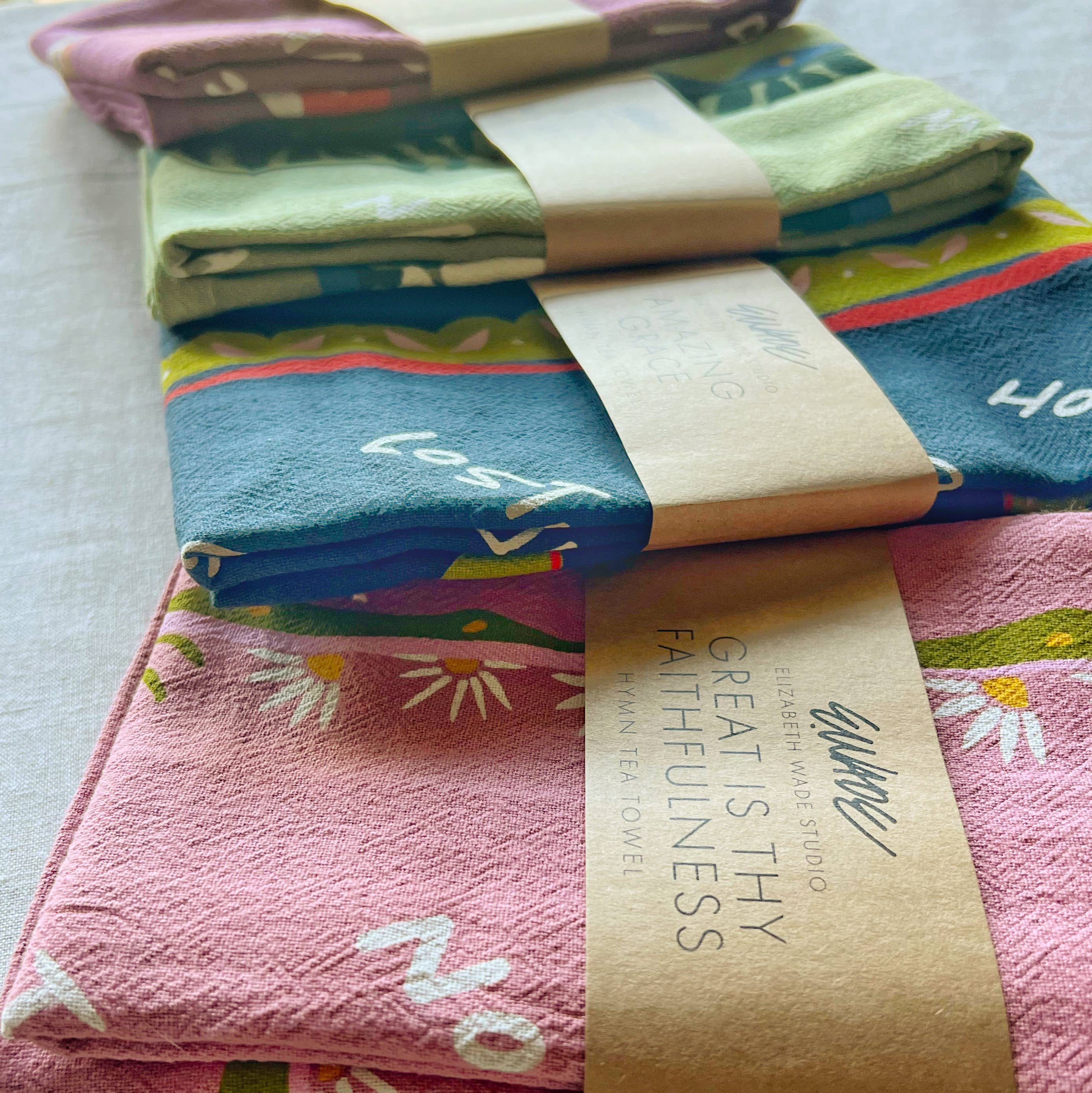 How Great Thou Art Hymn Tea Towel