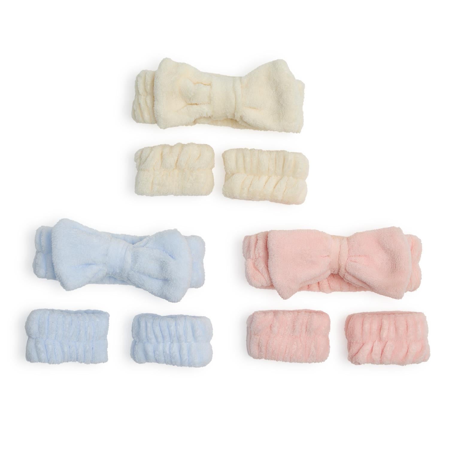 Spa Headband and Wristband Set