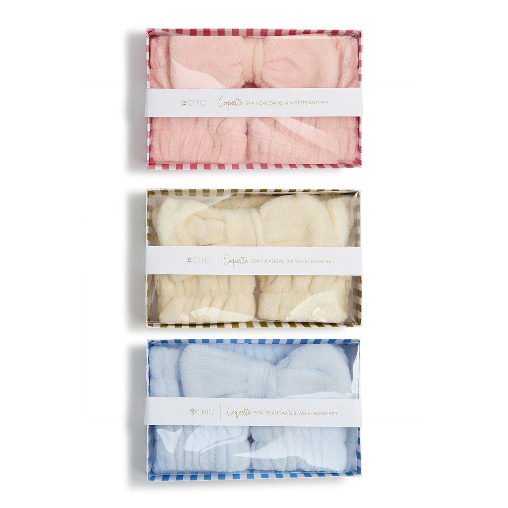 Spa Headband and Wristband Set
