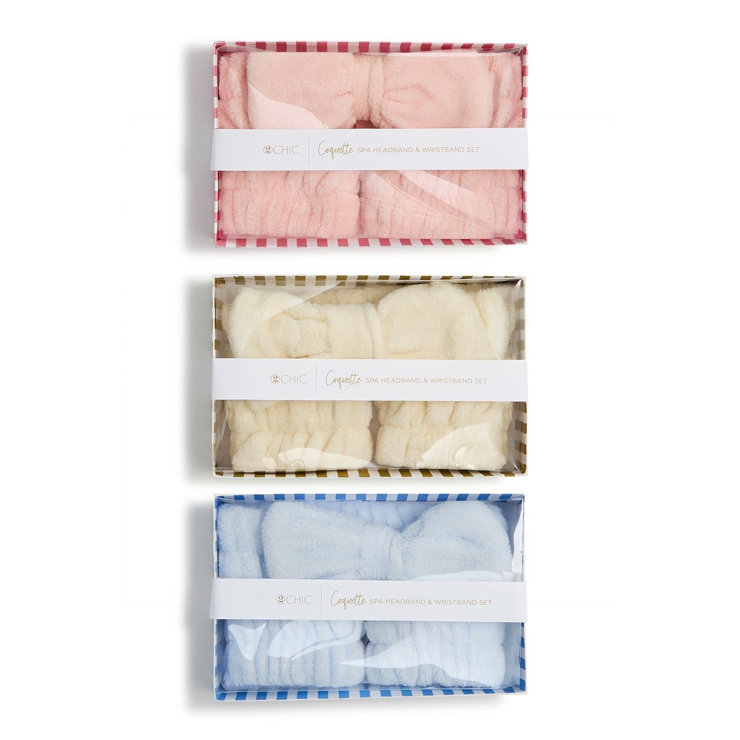 Spa Headband and Wristband Set