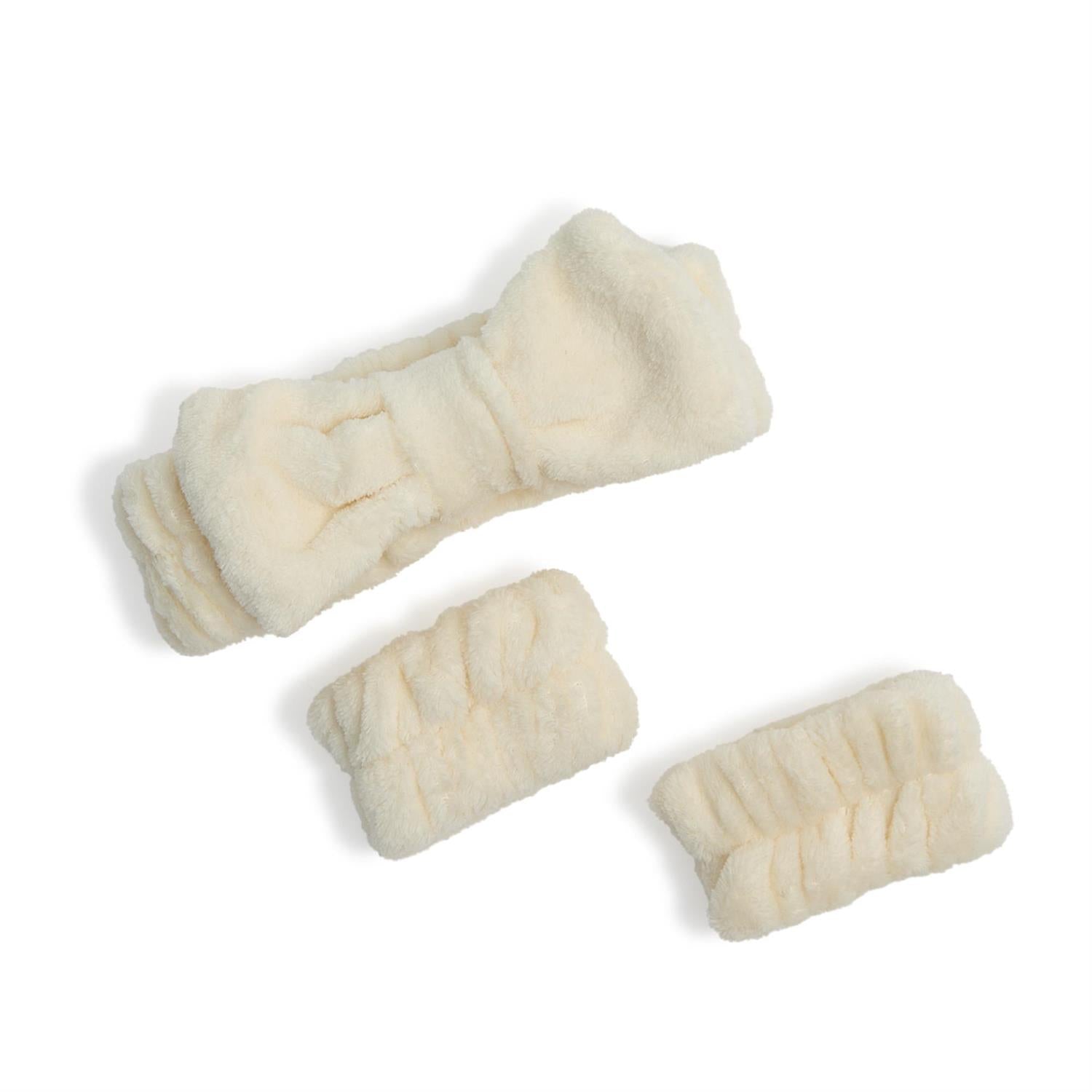 Spa Headband and Wristband Set