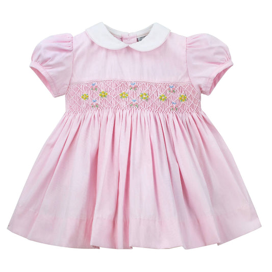 Baby Girl Picque Classic  Pink Dress