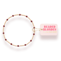 Maroon Dainty Poppi Bracelet