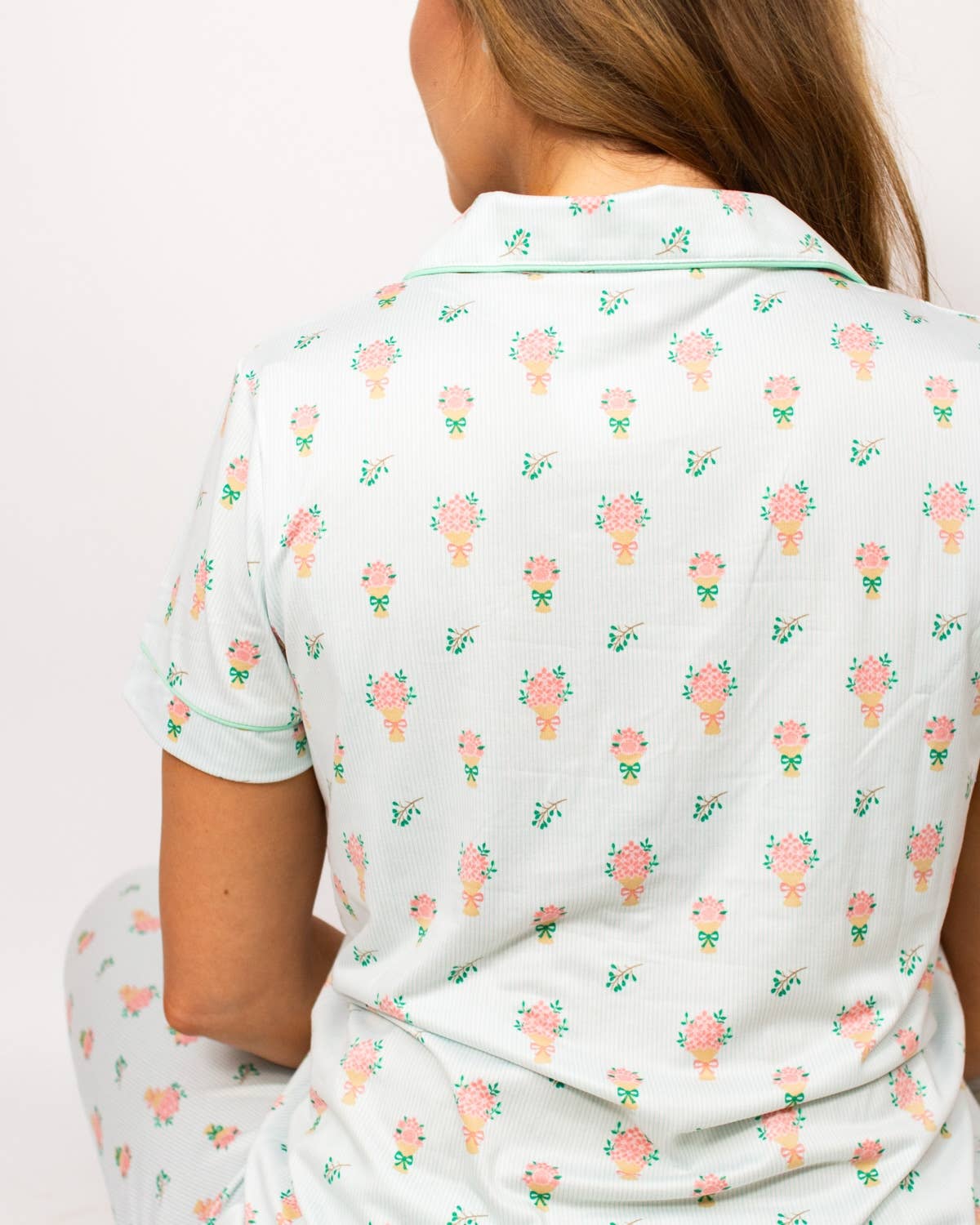 Love Blooms Here Short Sleeve Button Up