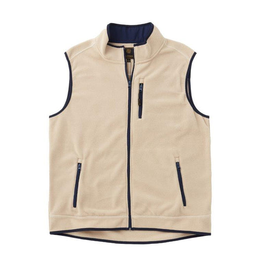 oatmeal fleece vest