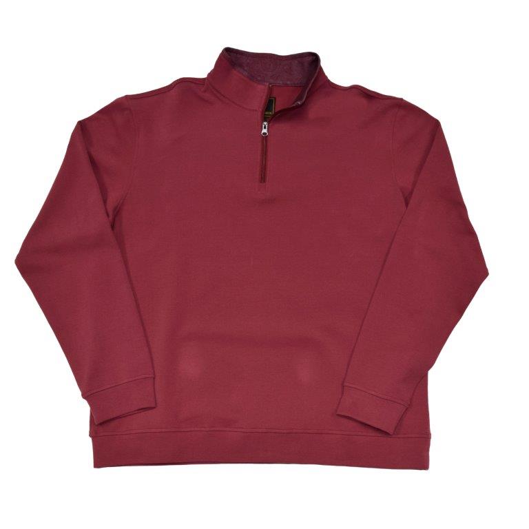 maroon brush pullover