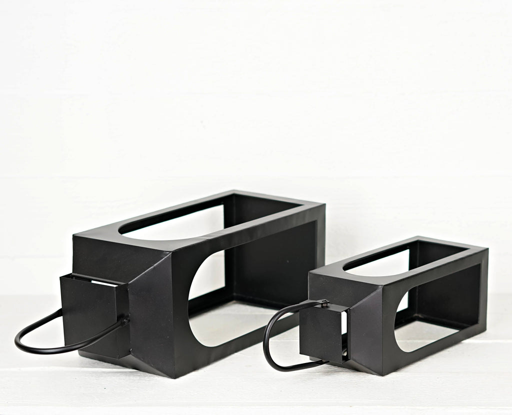 Black Metal Chic Lantern