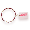 Maroon Pearl Bracelet