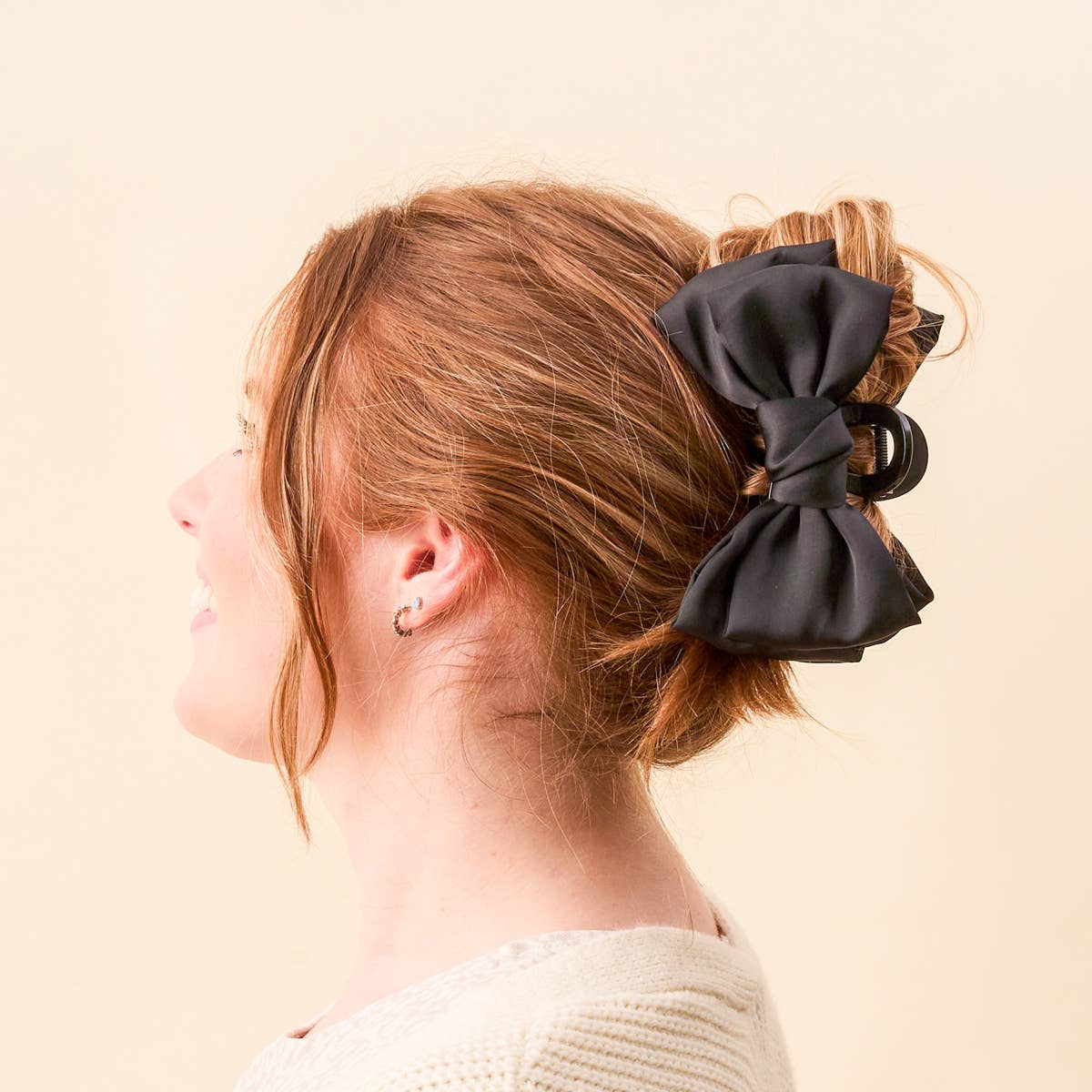 Black Bow Claw Clip