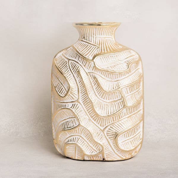 Vase Gold Leaf Small