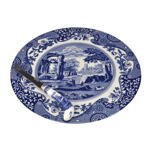 2 Piece Cheese Plate With Knife