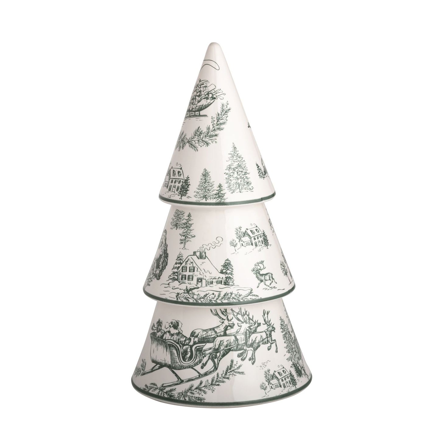 green toile trees