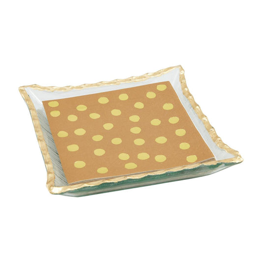 gold edge napkin holder
