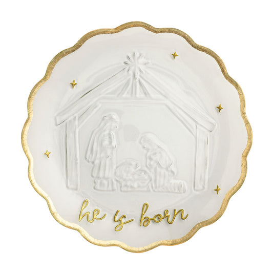 nativity platter
