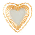 glass tray heart set