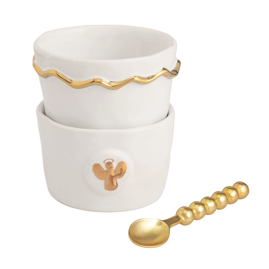 gold angel tidbit set