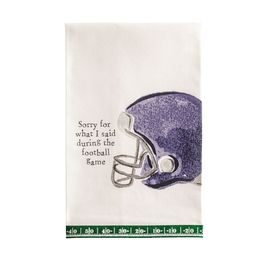 sorry tailgate towel