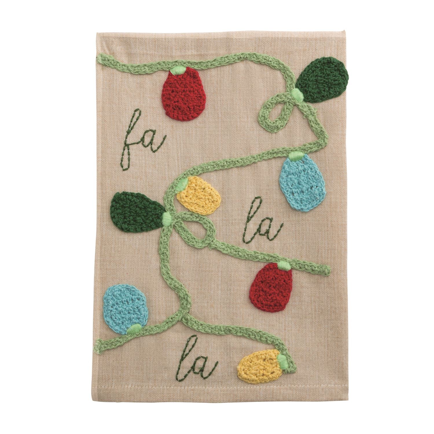 fa la la lights towel