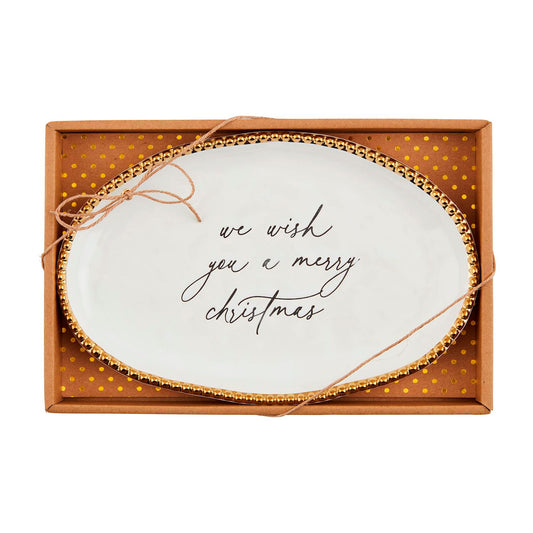 wish you merry plate
