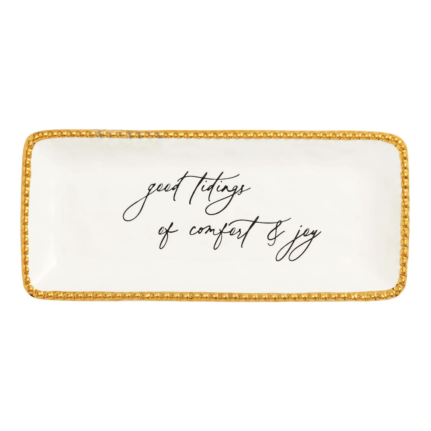 good tidings gold plate