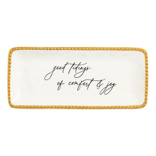 good tidings gold plate