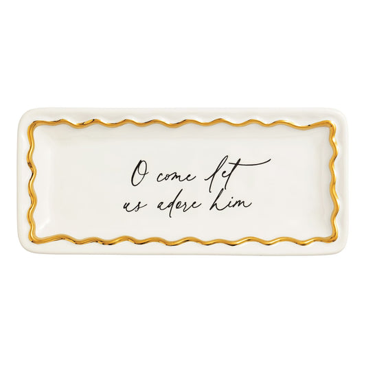 come adore him plate
