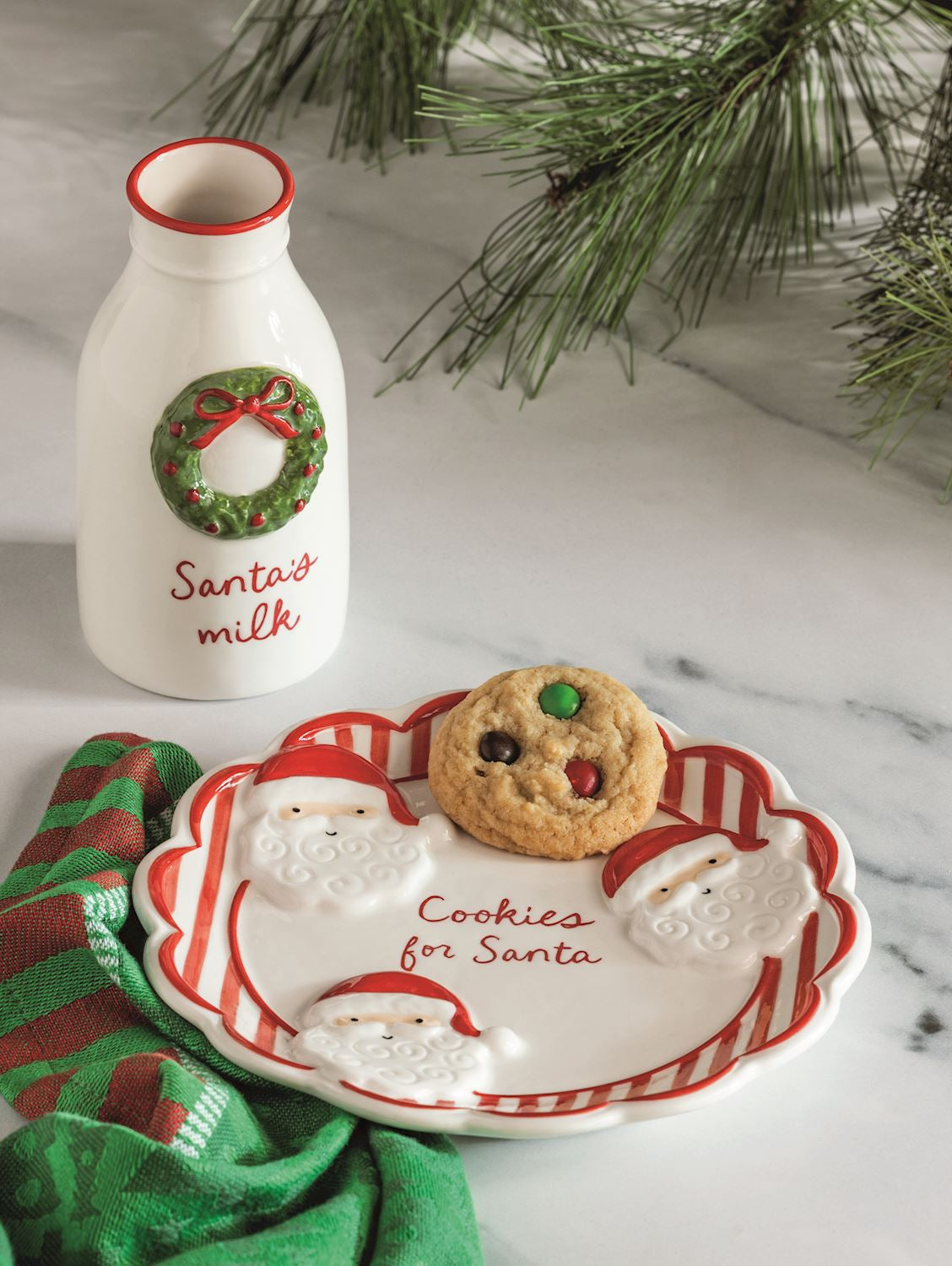 milk and cookies for Santa