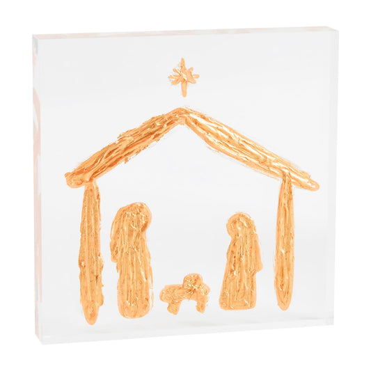 acrylic nativity plaque