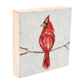 cardinal wood plaque