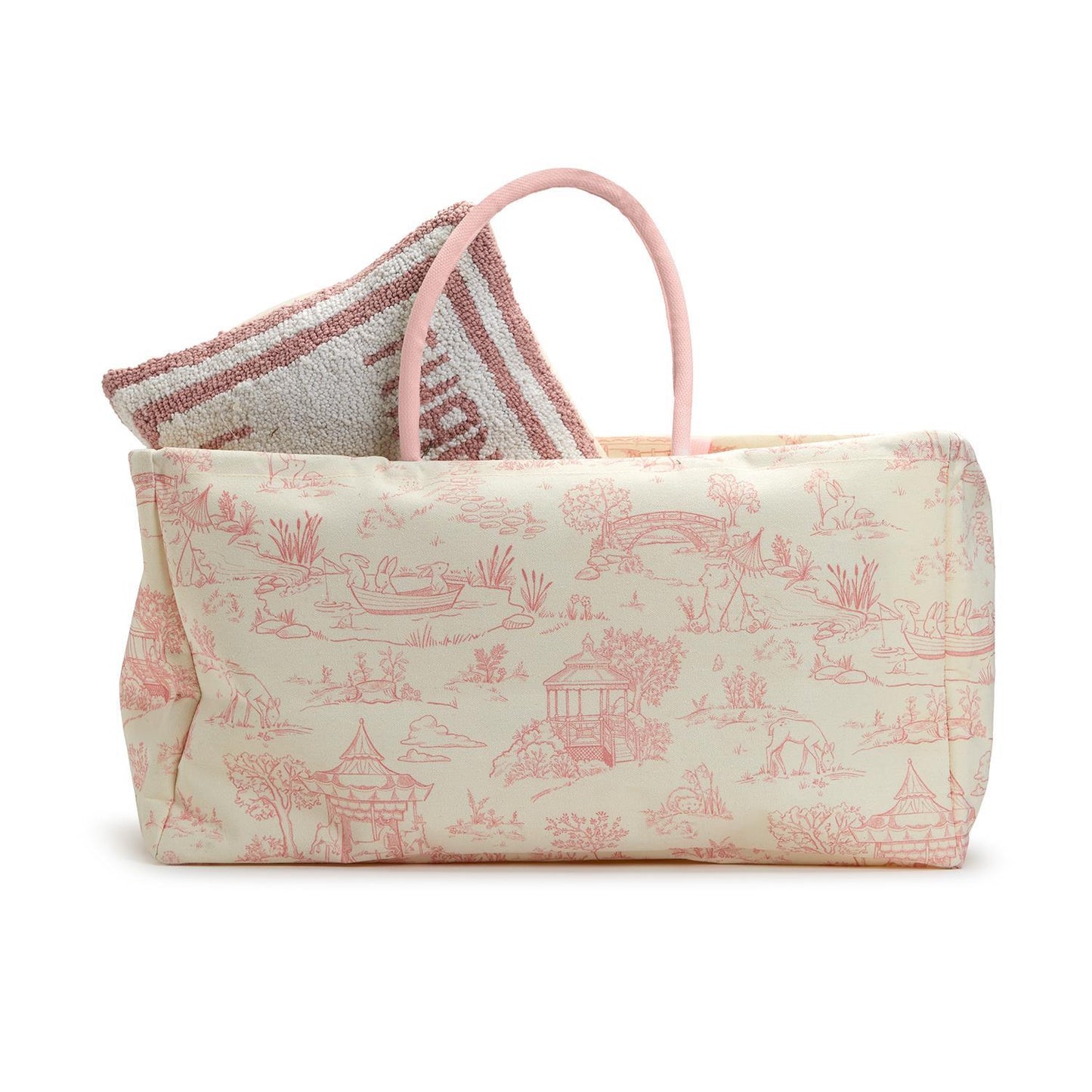 toile hamper bag