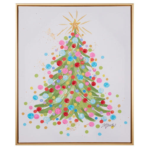 23.5" confetti tree framed art