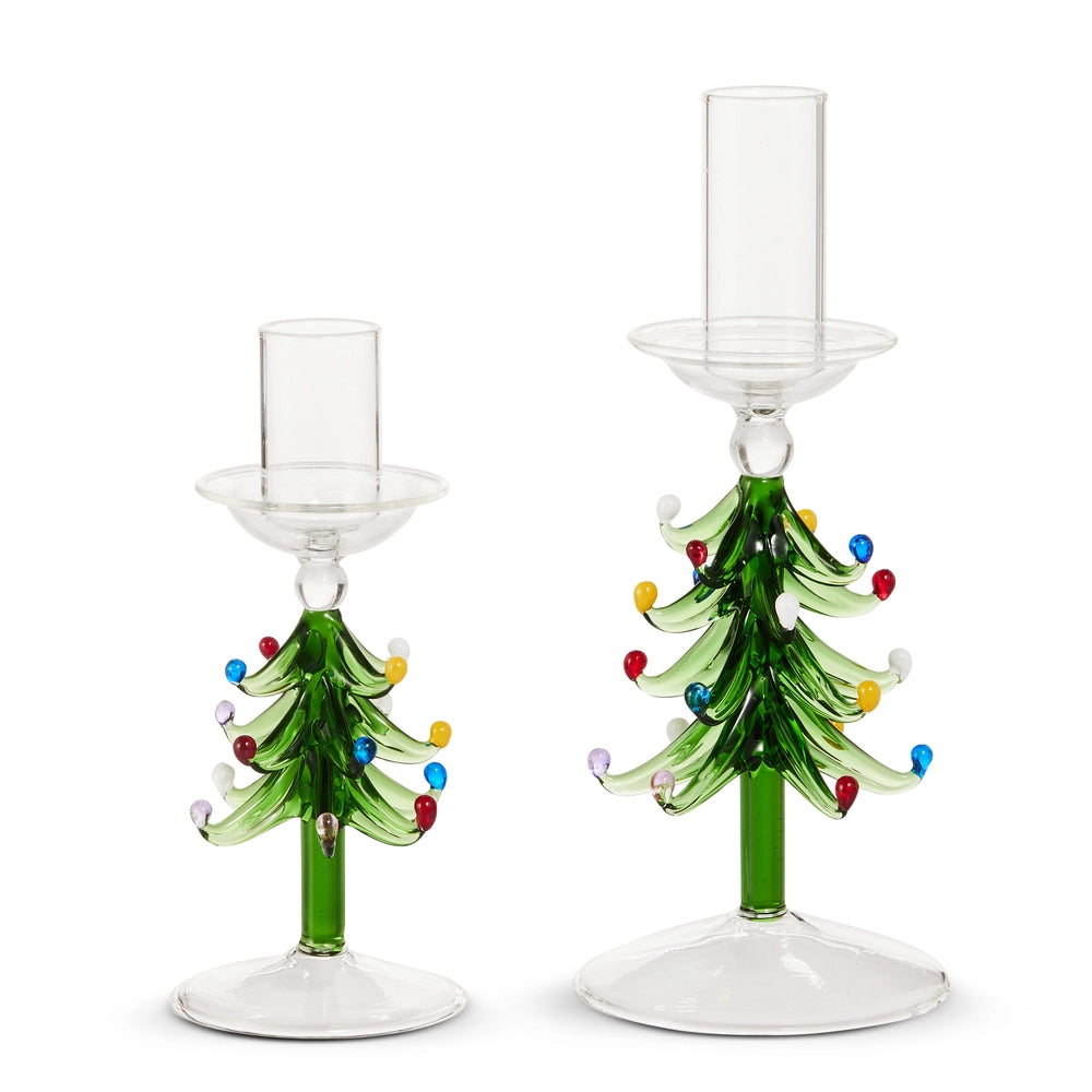Tree Candle Holder Set of 2