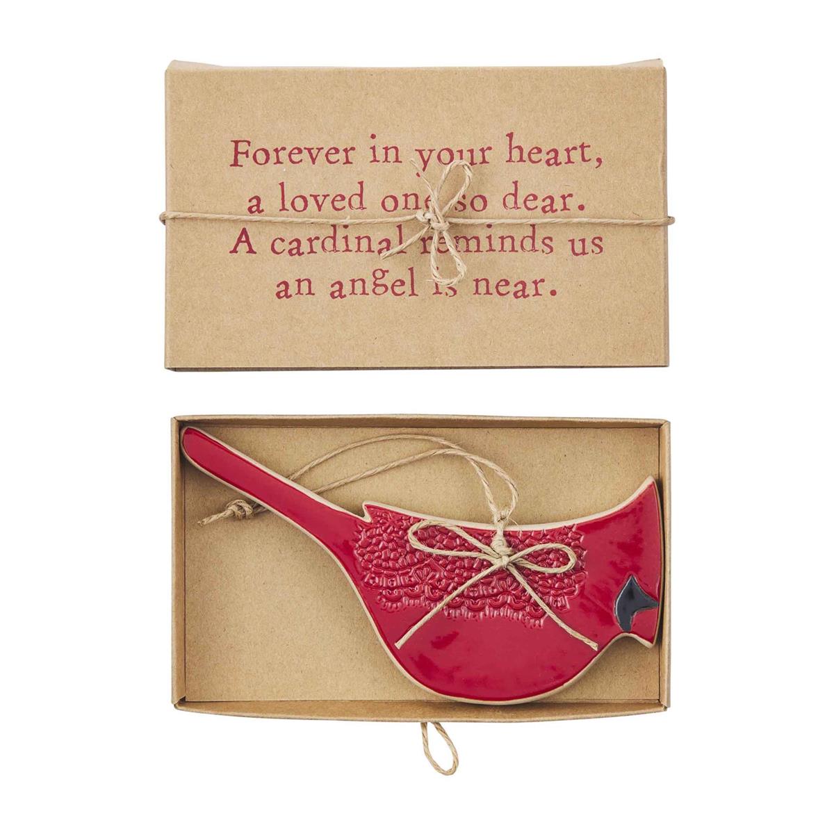 red cardinal ornament