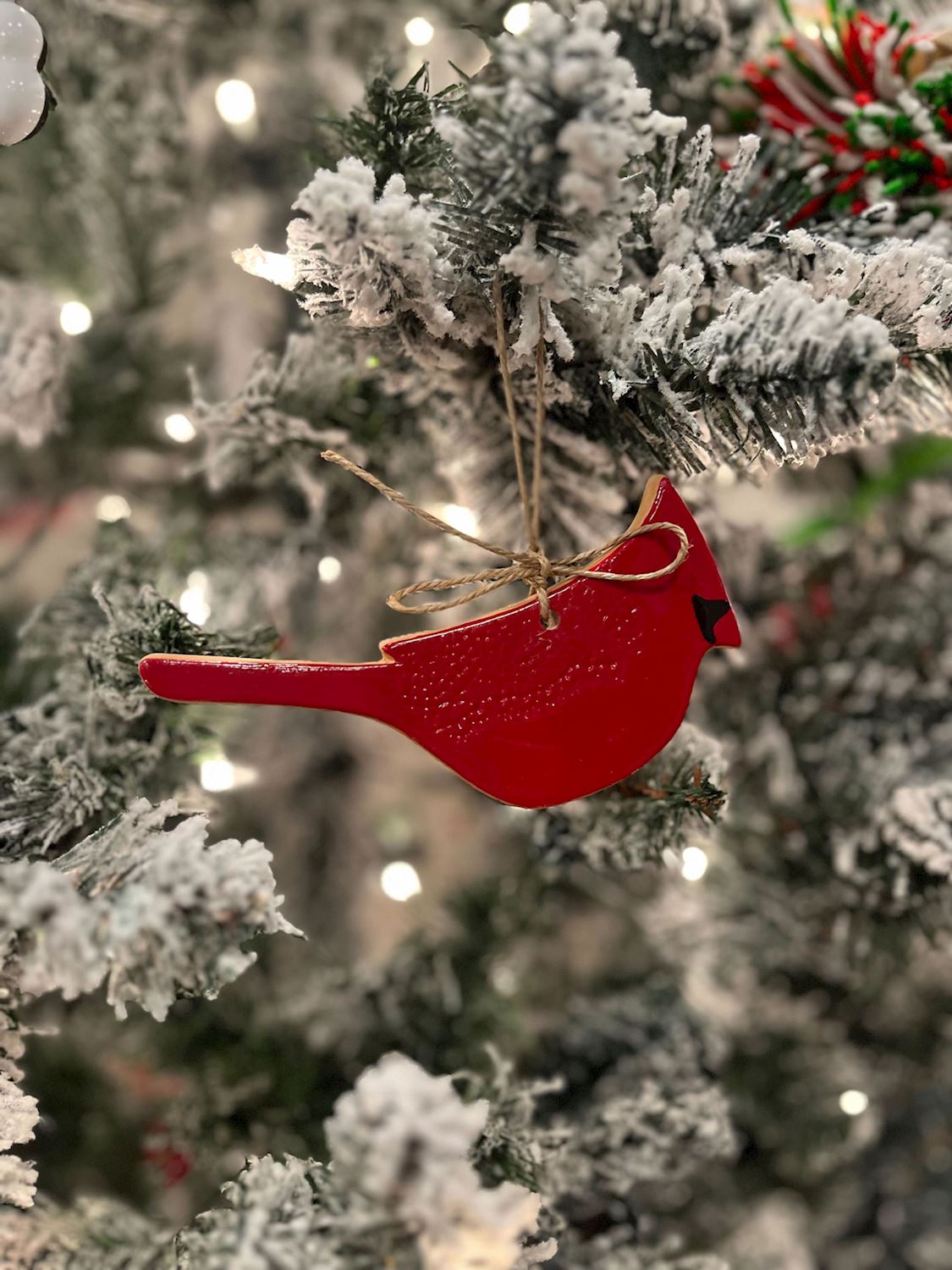 red cardinal ornament