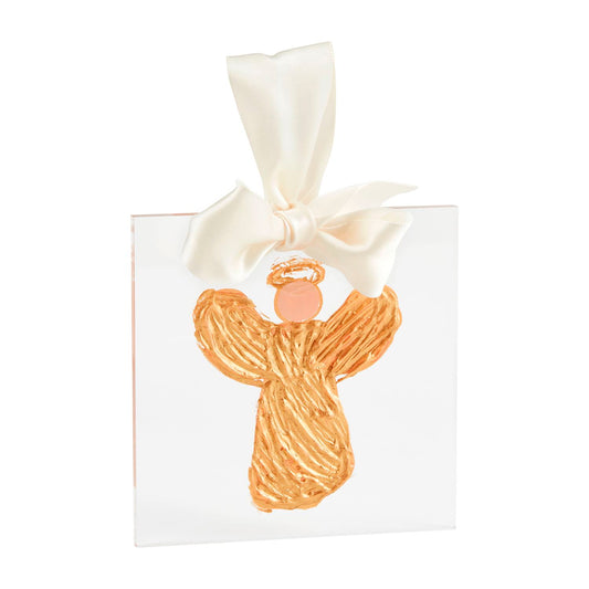 angel clear ornament
