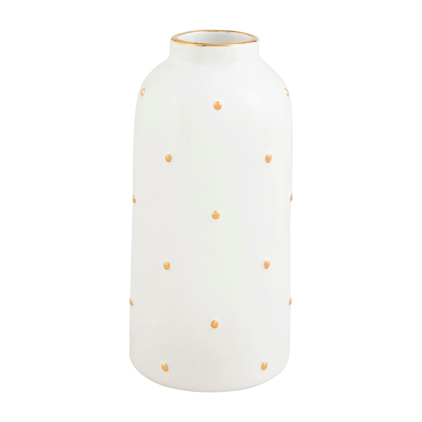 md gold dot vase