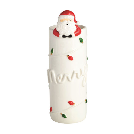 hanging santa bud vase
