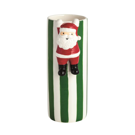 santa bud vase