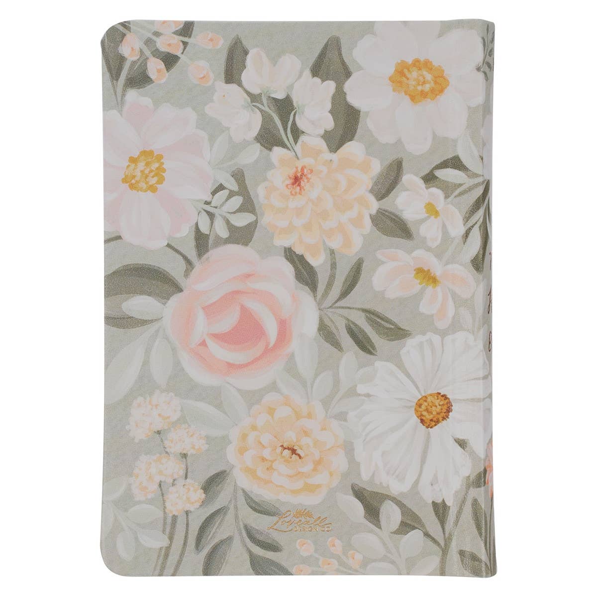 KJV Bible Compact Faux Leather HC Floral Printed Ps 23:3
