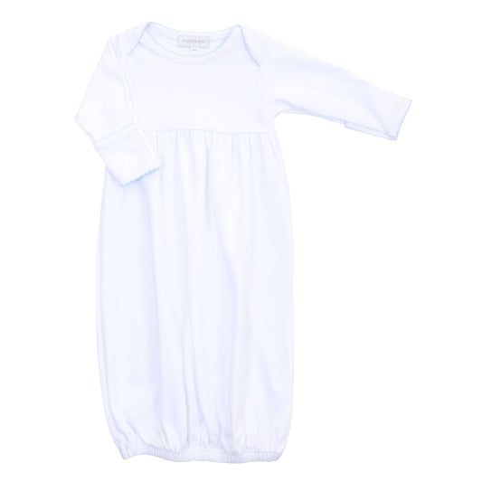 Solid Essentials White Blue Gown