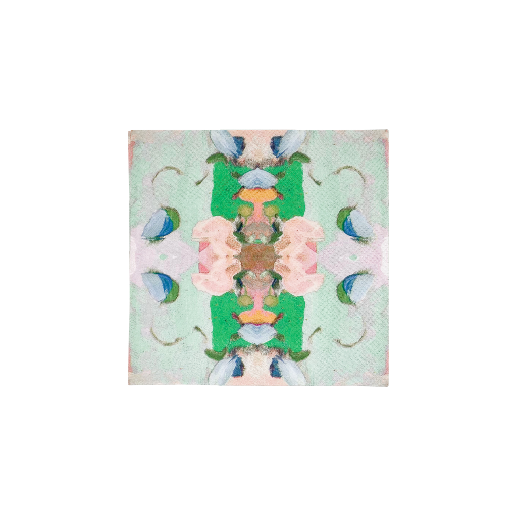 Monet's Garden Green Cocktail Napkins