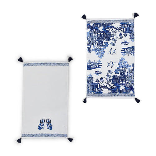 Blue and White Tea Towel Set