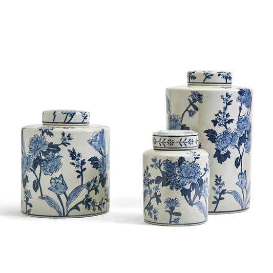 Japanese Blossom S/3 Tea Jars