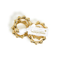 S/4 Golden Bamboo Napkin Rings