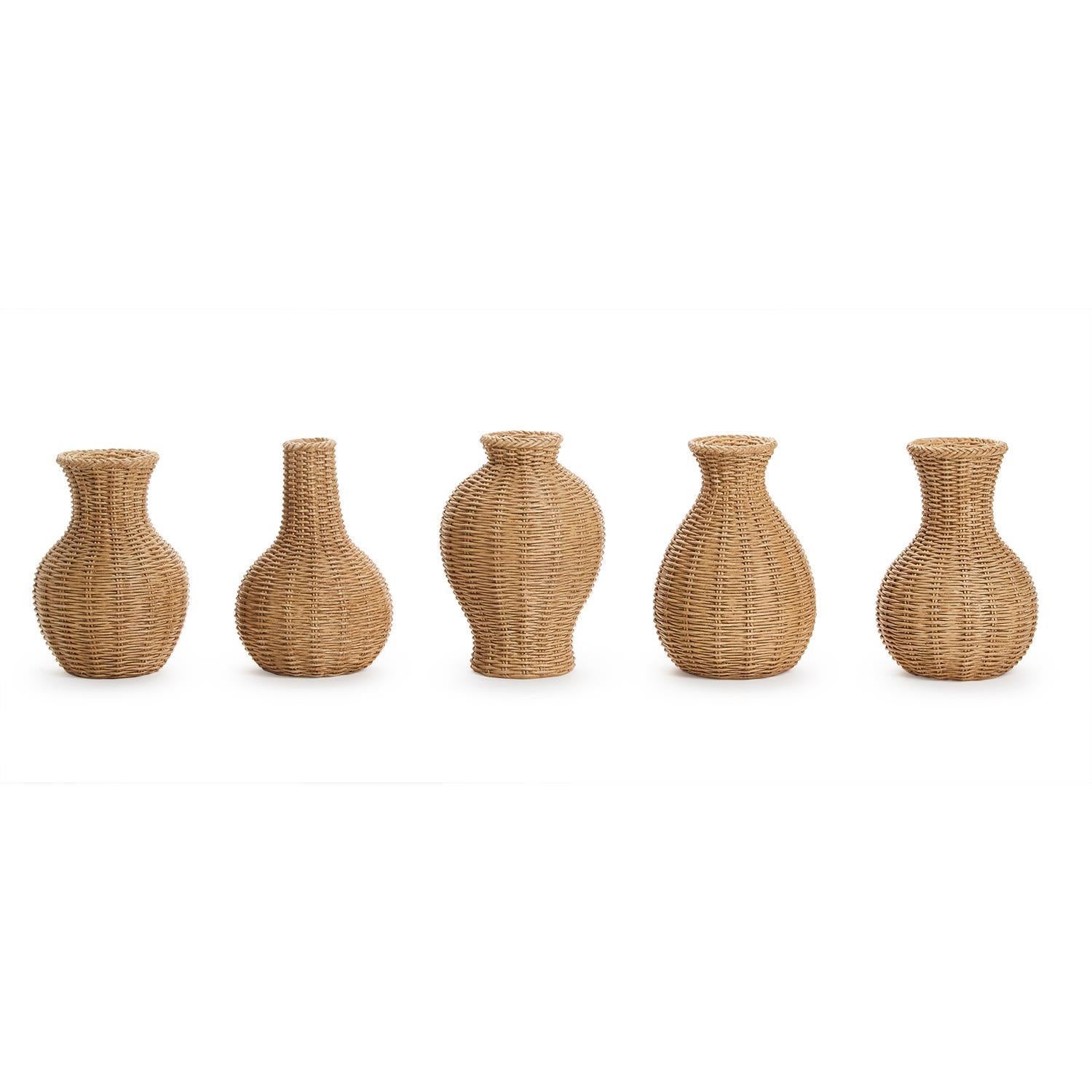 resin woven vase