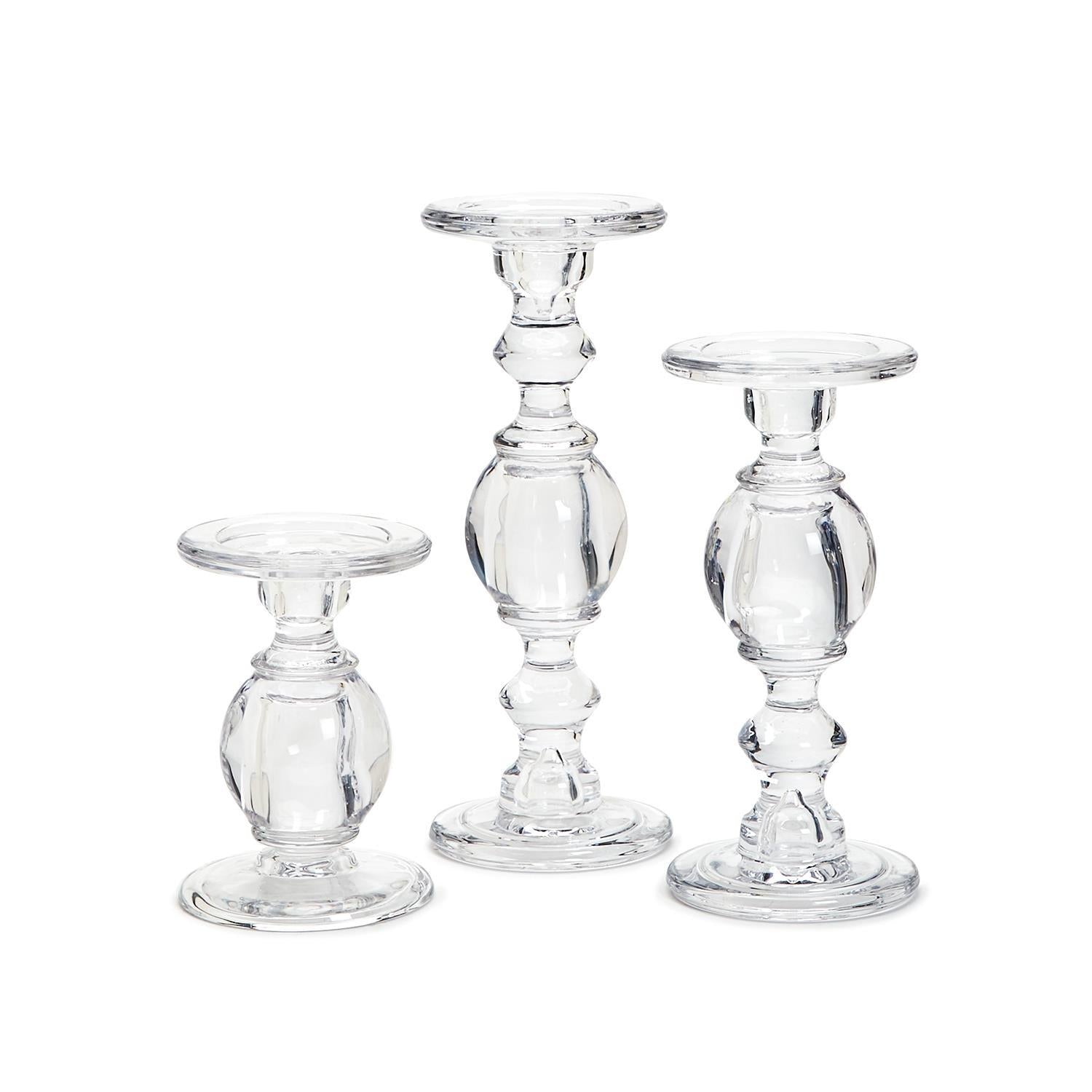 glass candleholder
